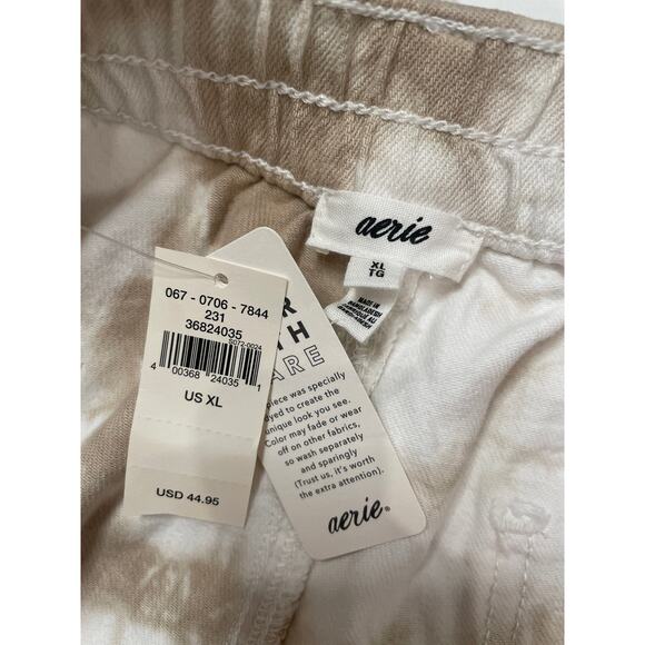 NWT Aerie Tie Dye Daydream Shorts - American Eagle Waffle Tee Bundle Size XL - Picture 12 of 12